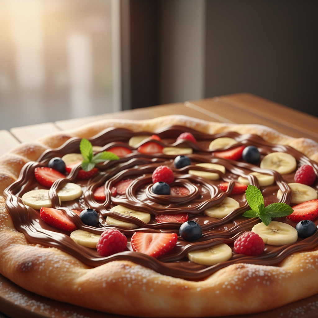 Pizza Dolce&nbsp; &nbsp; nutela (fruta)